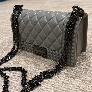 Gray Adjustable Satchel/Shoulder Bag